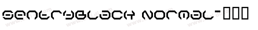 SentryBlack Normal字体转换